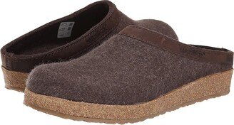 GZL Leather Trim Grizzly (Brown) Clog Shoes