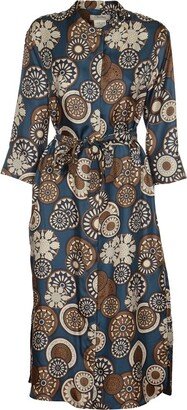 'S Max Mara Printed Kaftan Dress-AB