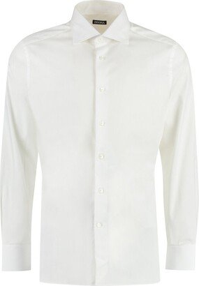 Long-Sleeved Buttoned Shirt-AR