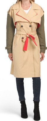 TJMAXX Charlotta Two-Tone Trench Coat