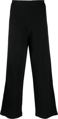 Wide-Leg Knitted-Construction Trousers