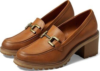 Gemma-Loafer (Caramel Brown Synthetic) Women's Shoes