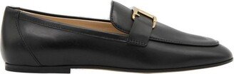 T-Logo Almond-Toe Loafers