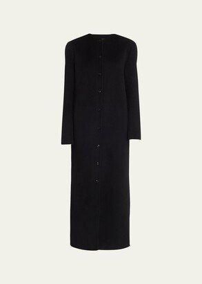 Martil Long Cashmere-Blend Coat