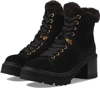 Maeliss Combat Boot (Black) Women's Shoes