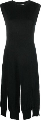 Sleeve-Hem Detail Knitted Dress