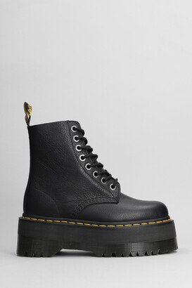 1460 Pascal Combat Boots In Black Leather-AF