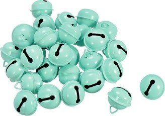 Unique Bargains Jingle Bells, 22mm 80pcs Craft Bells for DIY Holiday Decoration, Light Green - Light Green