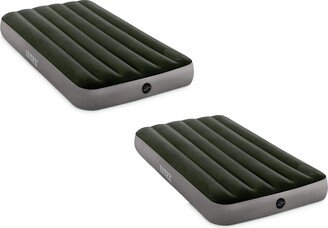 64763E Dura Beam Downy Air Mattress with Built In Pump, Queen