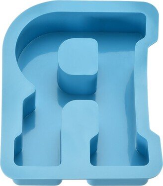 Unique Bargains Resin Letter Models Alphabet R Silicone Blue 4 for DIY Crafts