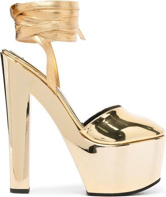 180mm Patent-Leather Platform Sandals