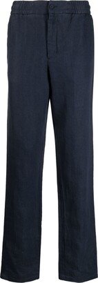 Linen Straight-Leg Trousers