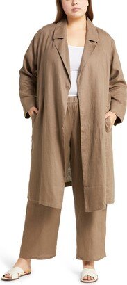 Organic Linen Trench Coat