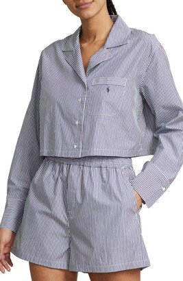 Crop Cotton Poplin Short Pajamas