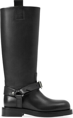 Saddle Leather Knee-High Boots