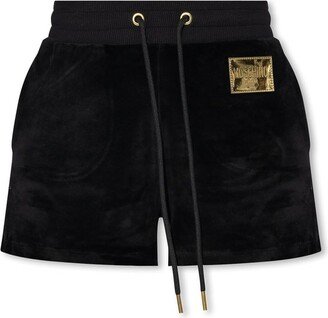 Logo Patch Drawstring Shorts-AH