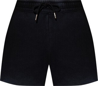 Worn-effect Sweat Shorts - Black