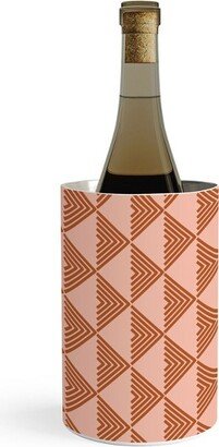 June Journal Triangular Lines in Terracotta Wine Chiller