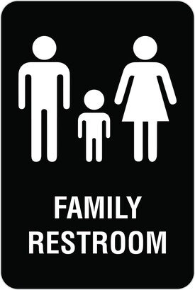 Family Restroom Aluminum Sign, Bathroom Signs