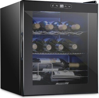 Schmecke 17.3 in. 12 Bottle Compressor Square Freestanding Wine and Beverage Cooler