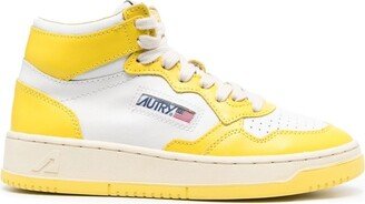 Two-Tone High-Top Sneakers