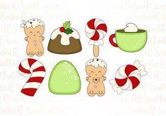 Sweet Christmas Mini Cookie Cutter 8Pc Set