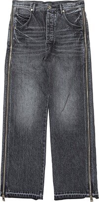 Full Side-Zip Relaxed-Fit Jeans