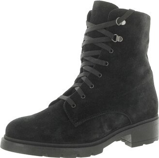 Womens Suede Lace Up Combat & Lace-up Boots