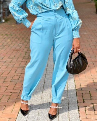 Women's Arctic Blue High Waist Jogger Pant by @bosslady_Life_Style