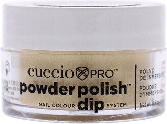 Pro Powder Polish Nail Colour Dip System - Metallic Lemon Gold by Cuccio Colour for Women - 0.5 oz Nail Powder