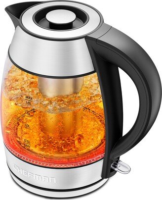1.8L Stay Hot Electric Kettle with Tea Infuser - Glass / Stainless Steel