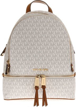 Rhea Logo Monogram Medium Backpack