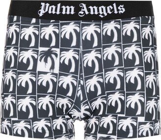 Palm Tree-Print Performance Shorts