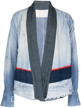 Patchwork-Style Denim Jacket