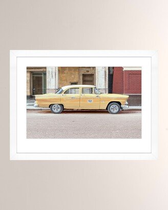 Yellow Taxi Havana Framed Photo Print Wall Art