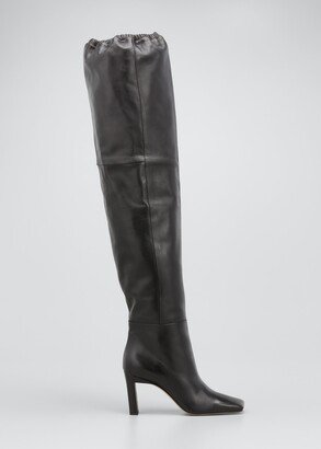 Anne Lambskin Over-The-Knee Boots