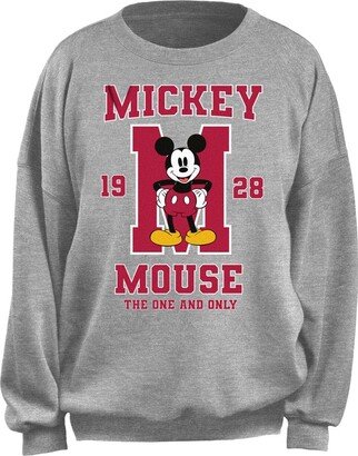 Women's Junior's Mickey Mouse ONE and ONLY Oversized Fleece-AA
