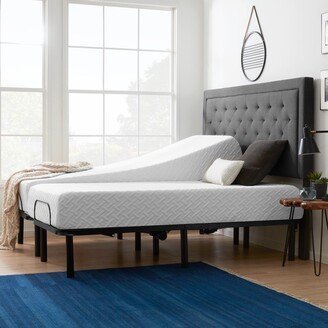 10-inch Gel Memory Foam Mattress and Standard Adjustable Bed Set