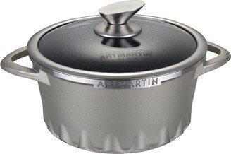 Die Cast Aluminum Round Casserole Lid with Induction Bottom 8.7