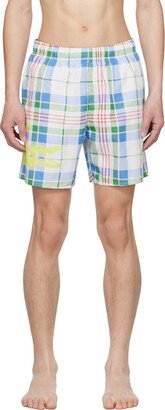 Off-White Check Swim Shorts