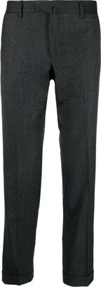 Slim-Cut Tailored Trousers-AD