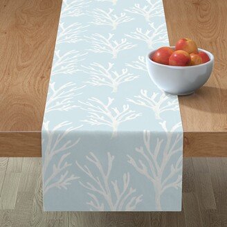 Table Runners: Oceanmist Coral - Blue Table Runner, 72X16, Blue