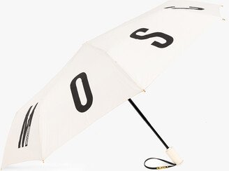 Folding Umbrella With Logo Unisex - Cream