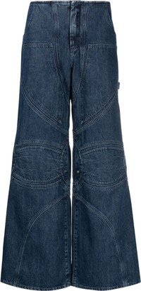 Motorcycle Wide-Leg Jeans