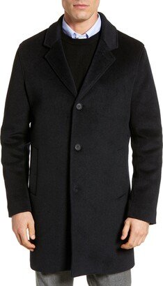 Regular Fit Stretch Wool Coat