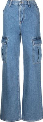 High-Rise Wide-Leg Jeans-AH