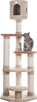 Real Wood Cat Climber, Cat Jungle Tree With Sisal Carpet Platforms