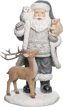 Gallerie II Santa Reindeer Figurine - White