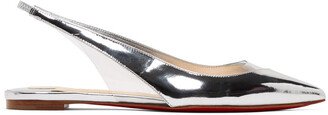 Silver & Transparent V Dec Ballerina Flats