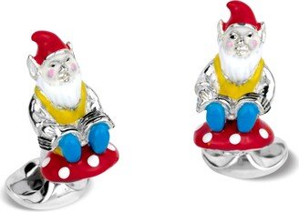 Sterling Silver Gnome Cufflinks